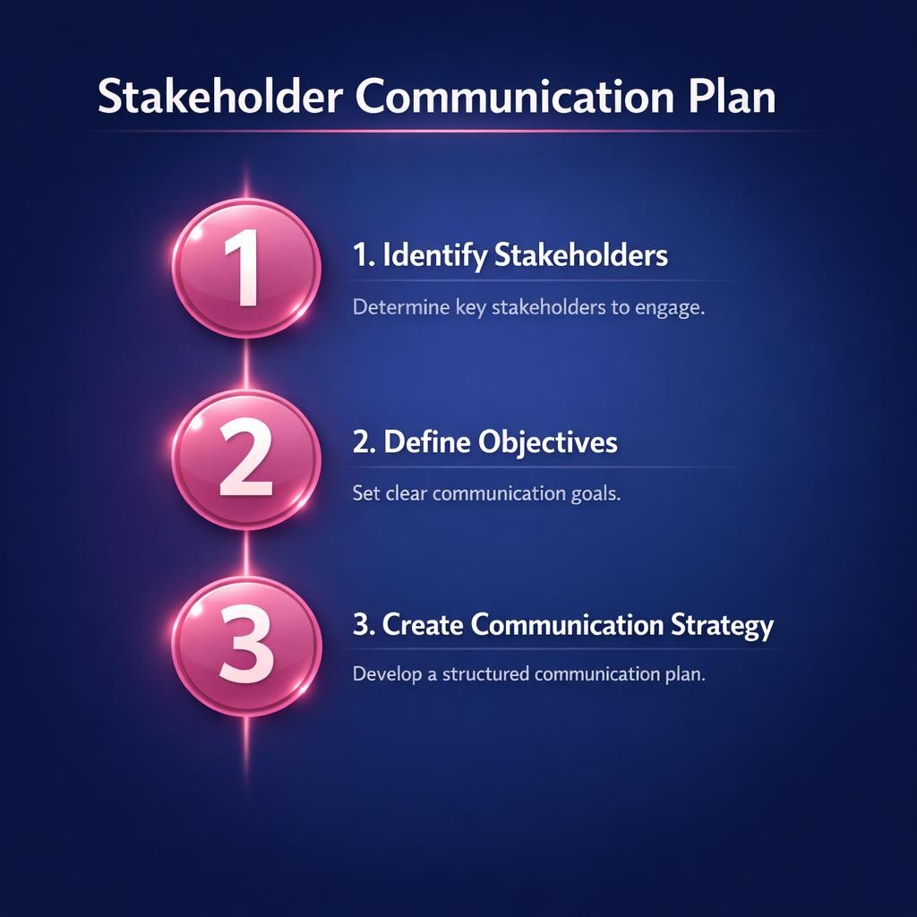 Stakeholder Communication Plan — key stats, steps and framework infographic for B2B revenue teams | Revspire