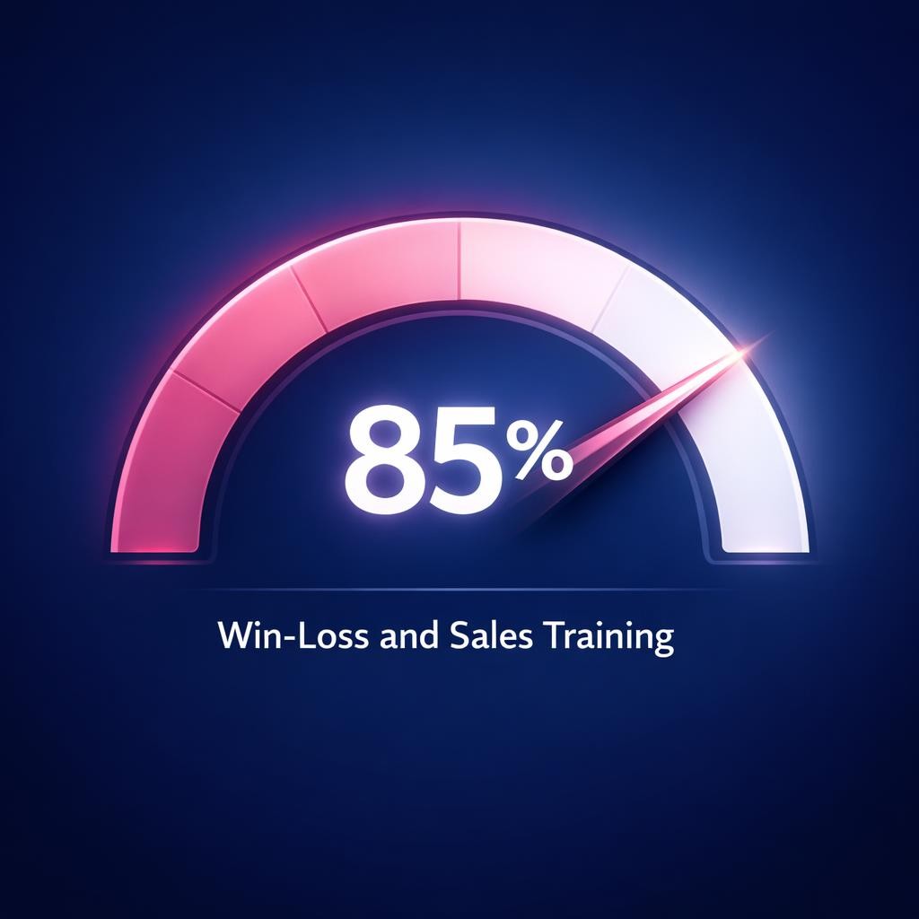Win-Loss and Sales Training — key stats, steps and framework infographic for B2B revenue teams | Revspire