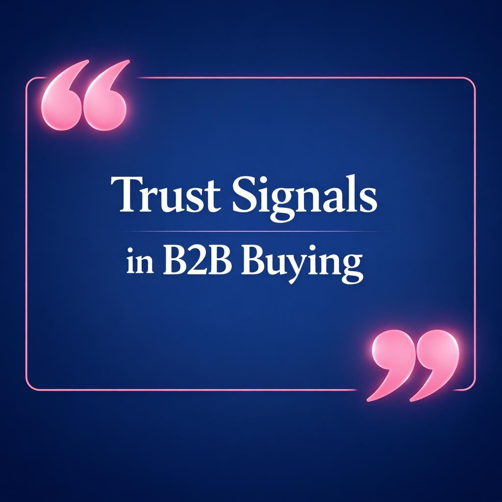 Trust Signals in B2B Buying — key stats, steps and framework infographic for B2B revenue teams | Revspire