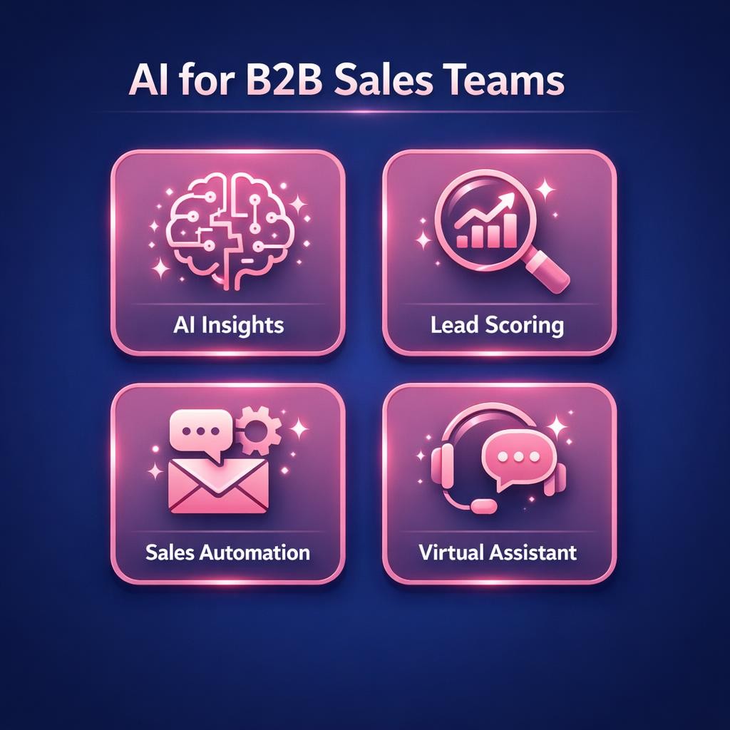 AI for B2B Sales Teams — key stats, steps and framework infographic for B2B revenue teams | Revspire