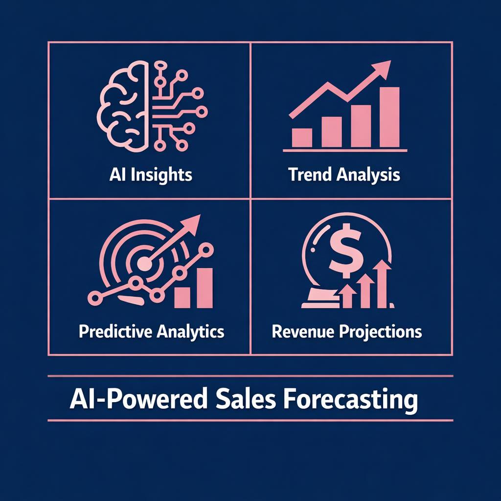 AI-Powered Sales Forecasting — key stats, steps and framework infographic for B2B revenue teams | Revspire