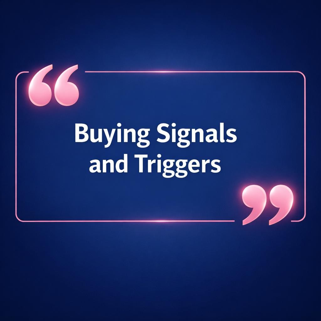 Buying Signals and Triggers — key stats, steps and framework infographic for B2B revenue teams | Revspire