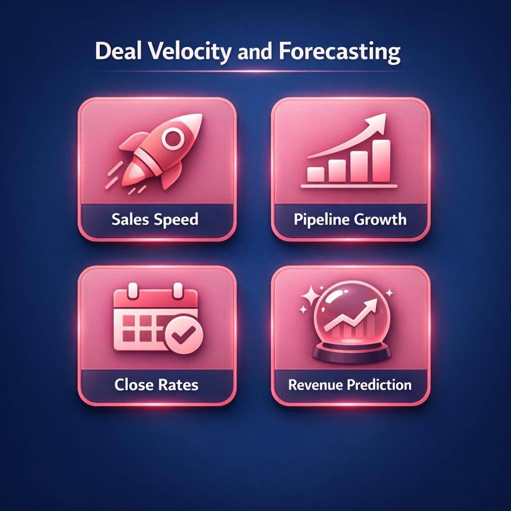 Deal Velocity and Forecasting — key stats, steps and framework infographic for B2B revenue teams | Revspire