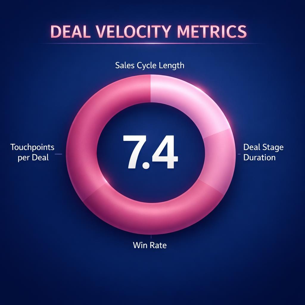 Deal Velocity Metrics — key stats, steps and framework infographic for B2B revenue teams | Revspire