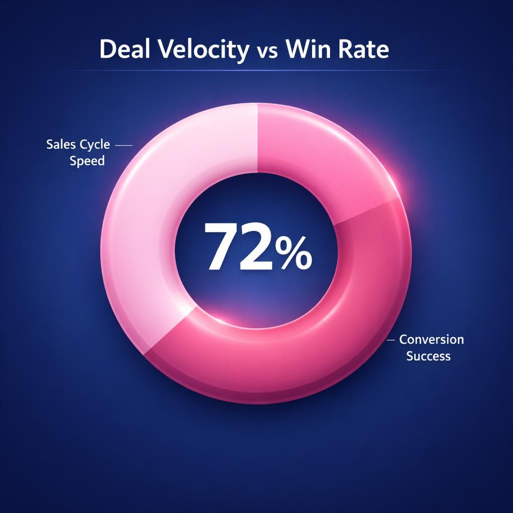 Deal Velocity vs Win Rate — key stats, steps and framework infographic for B2B revenue teams | Revspire