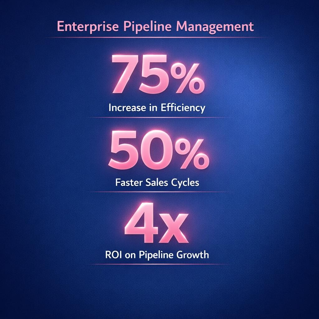 Enterprise Pipeline Management — key stats, steps and framework infographic for B2B revenue teams | Revspire