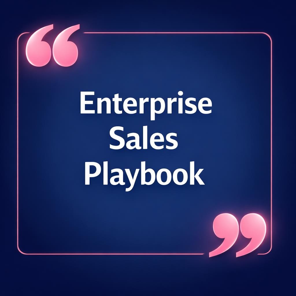 Enterprise Sales Playbook — key stats, steps and framework infographic for B2B revenue teams | Revspire