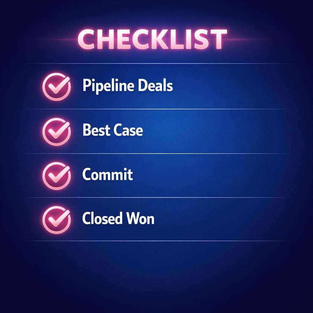 Forecast Categories — key stats, steps and framework infographic for B2B revenue teams | Revspire