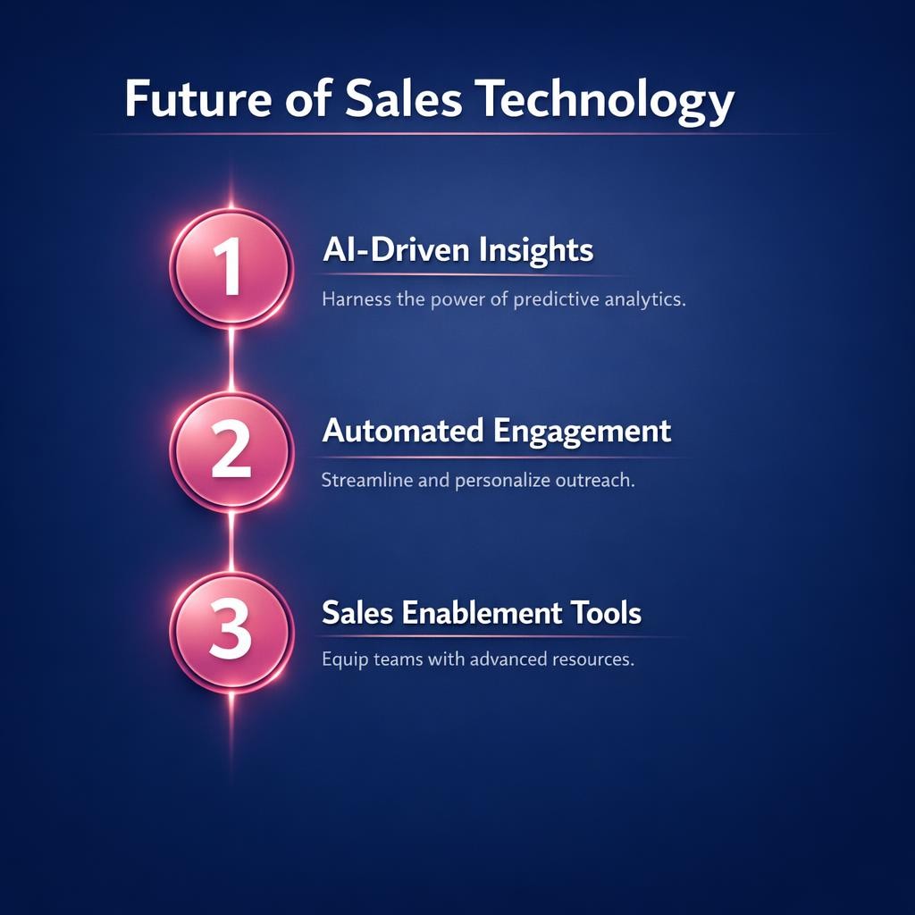 Future of Sales Technology — key stats, steps and framework infographic for B2B revenue teams | Revspire