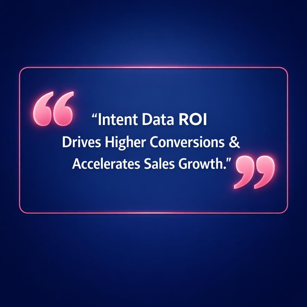 Intent Data ROI — key stats, steps and framework infographic for B2B revenue teams | Revspire