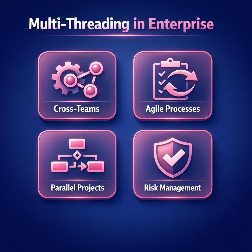 Multi-Threading in Enterprise — key stats, steps and framework infographic for B2B revenue teams | Revspire
