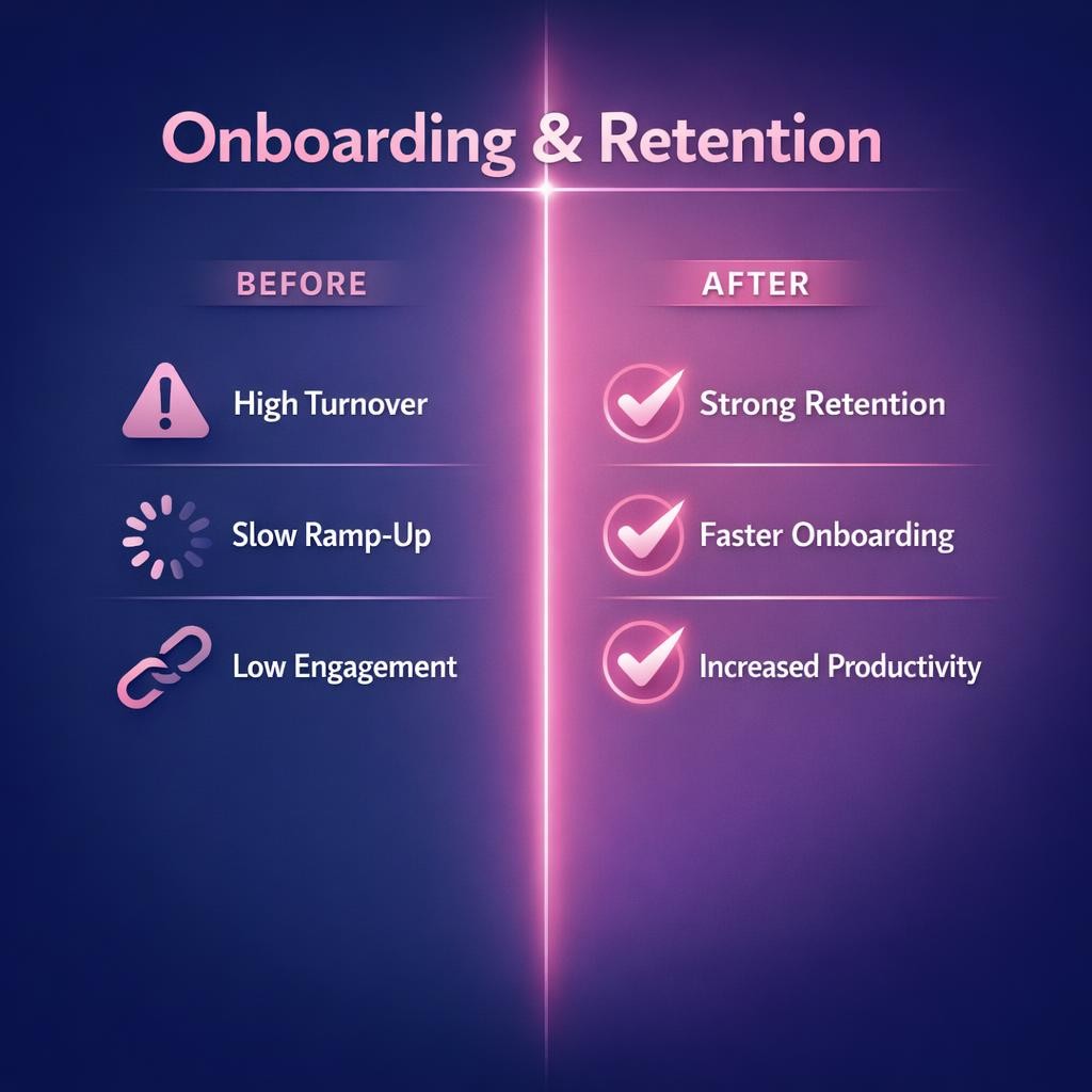 Onboarding and Retention — key stats, steps and framework infographic for B2B revenue teams | Revspire
