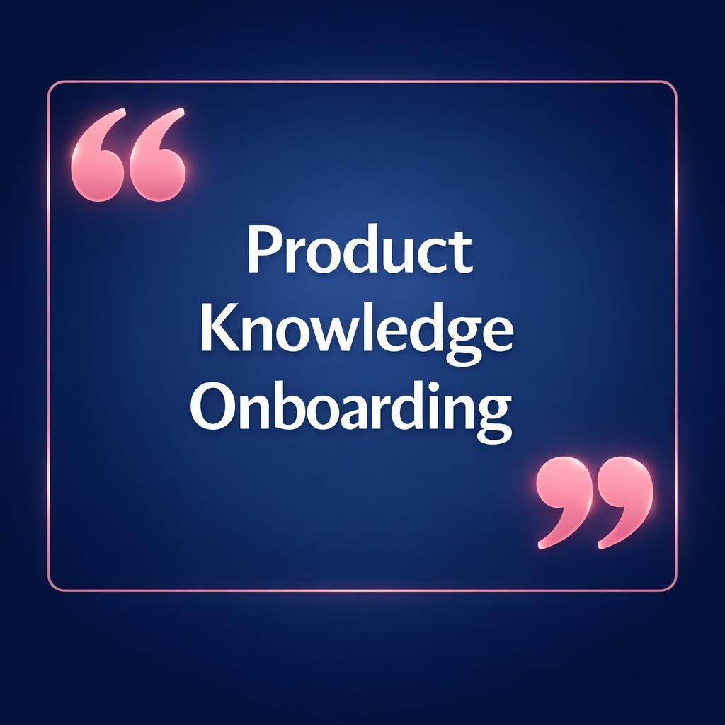 Product Knowledge Onboarding — key stats, steps and framework infographic for B2B revenue teams | Revspire