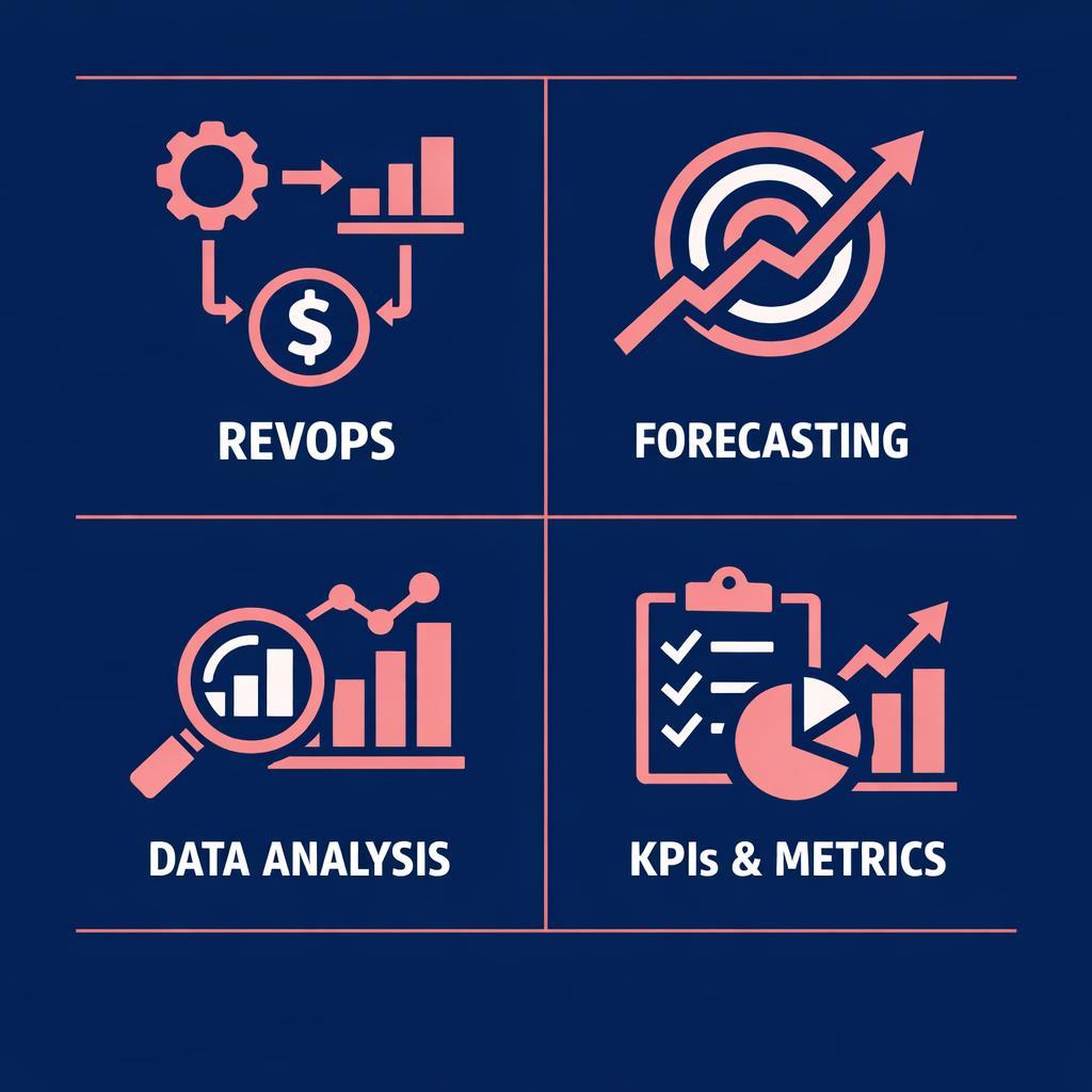 RevOps and Forecasting — key stats, steps and framework infographic for B2B revenue teams | Revspire