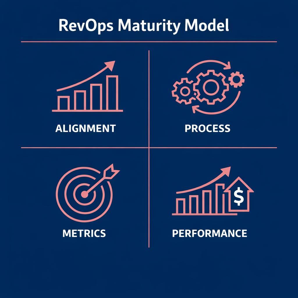 RevOps Maturity Model — key stats, steps and framework infographic for B2B revenue teams | Revspire