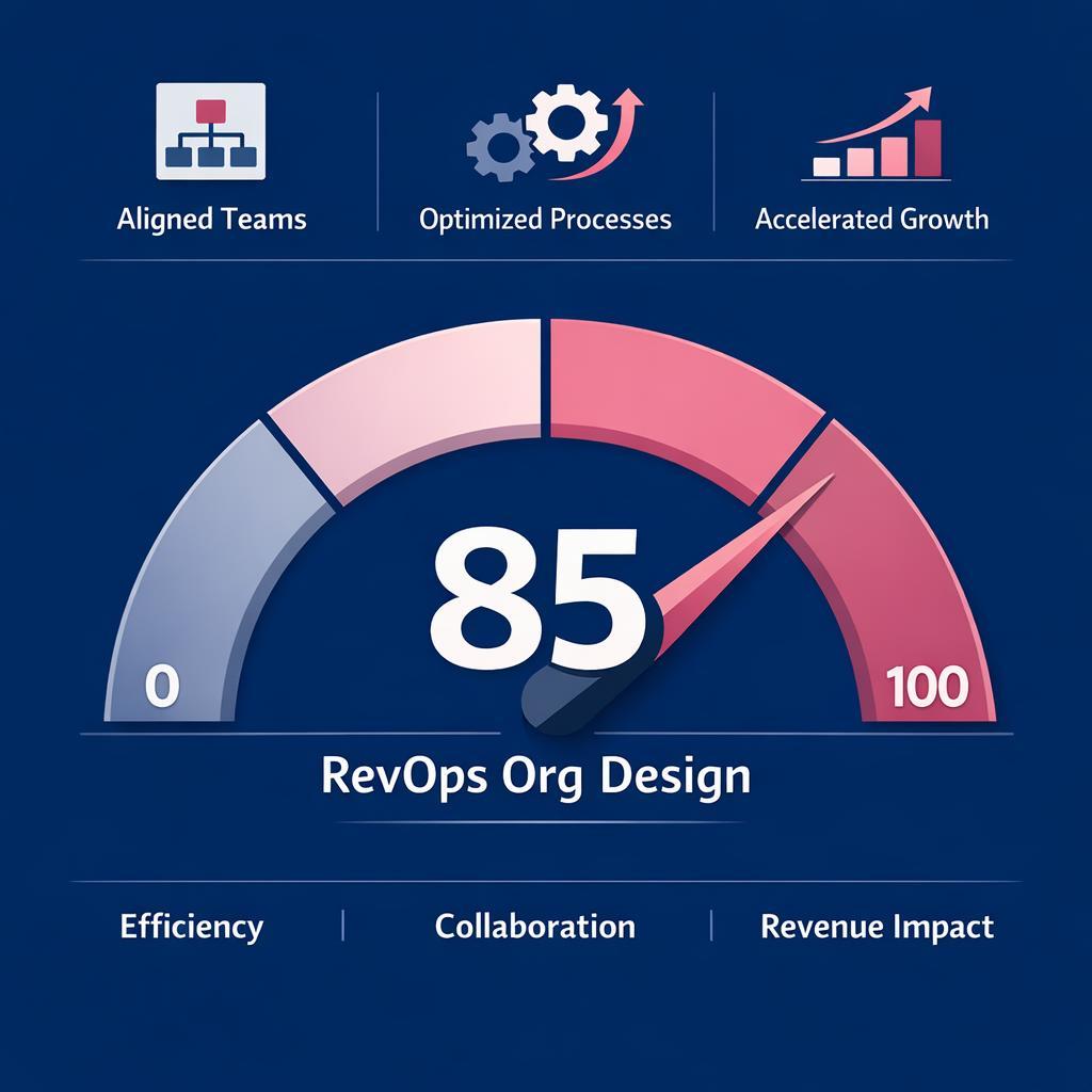 RevOps Org Design — key stats, steps and framework infographic for B2B revenue teams | Revspire