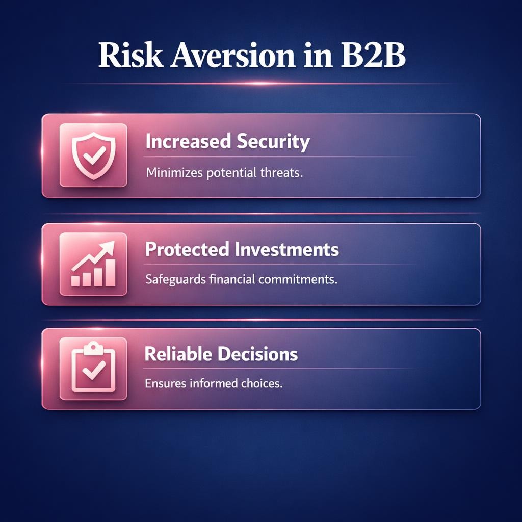 Risk Aversion in B2B — key stats, steps and framework infographic for B2B revenue teams | Revspire