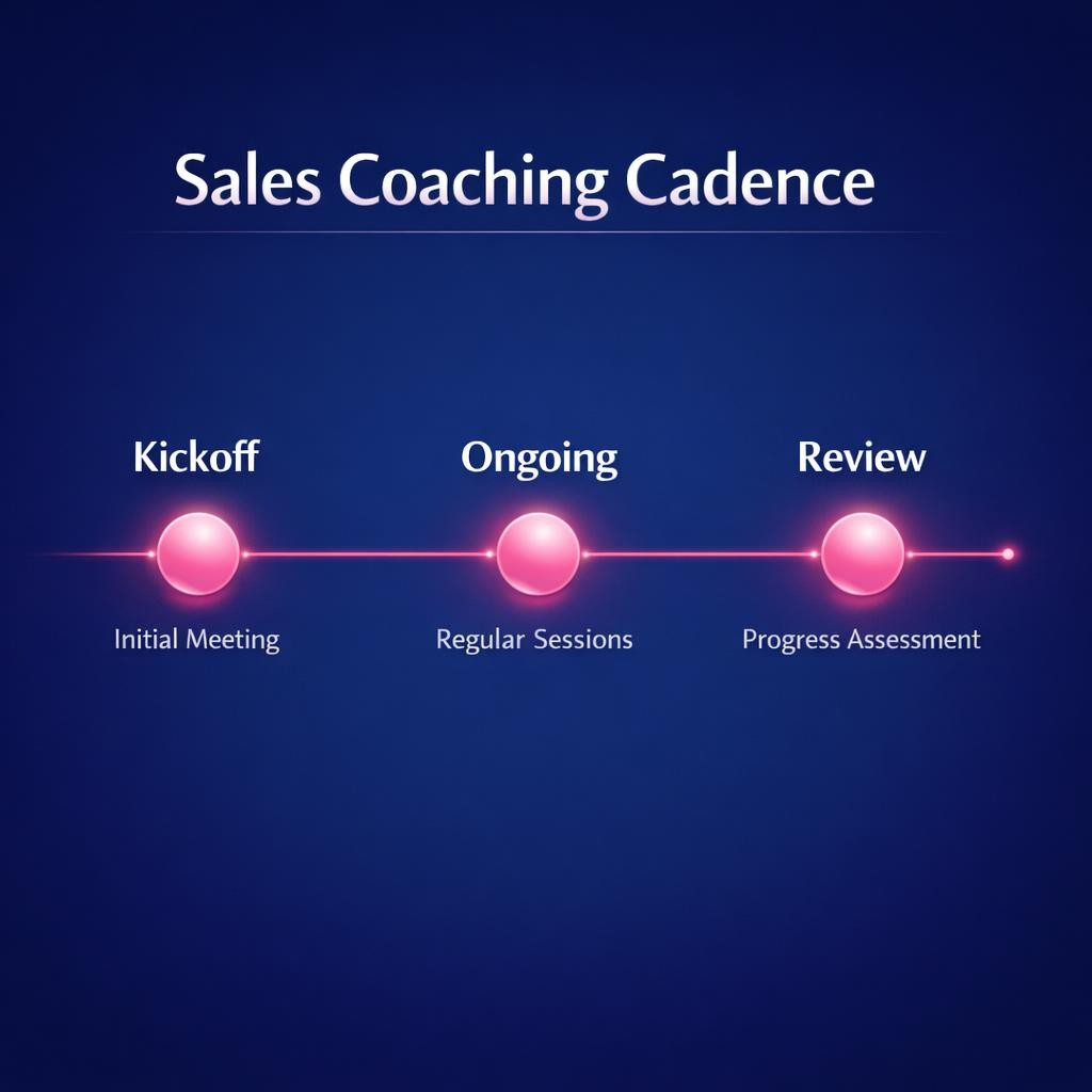 Sales Coaching Cadence — key stats, steps and framework infographic for B2B revenue teams | Revspire