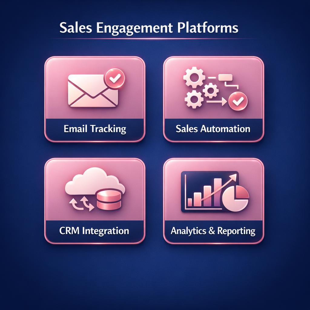 Sales Engagement Platforms — key stats, steps and framework infographic for B2B revenue teams | Revspire