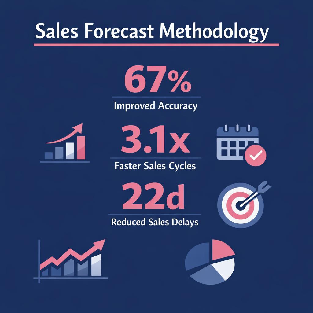 Sales Forecast Methodology — key stats, steps and framework infographic for B2B revenue teams | Revspire