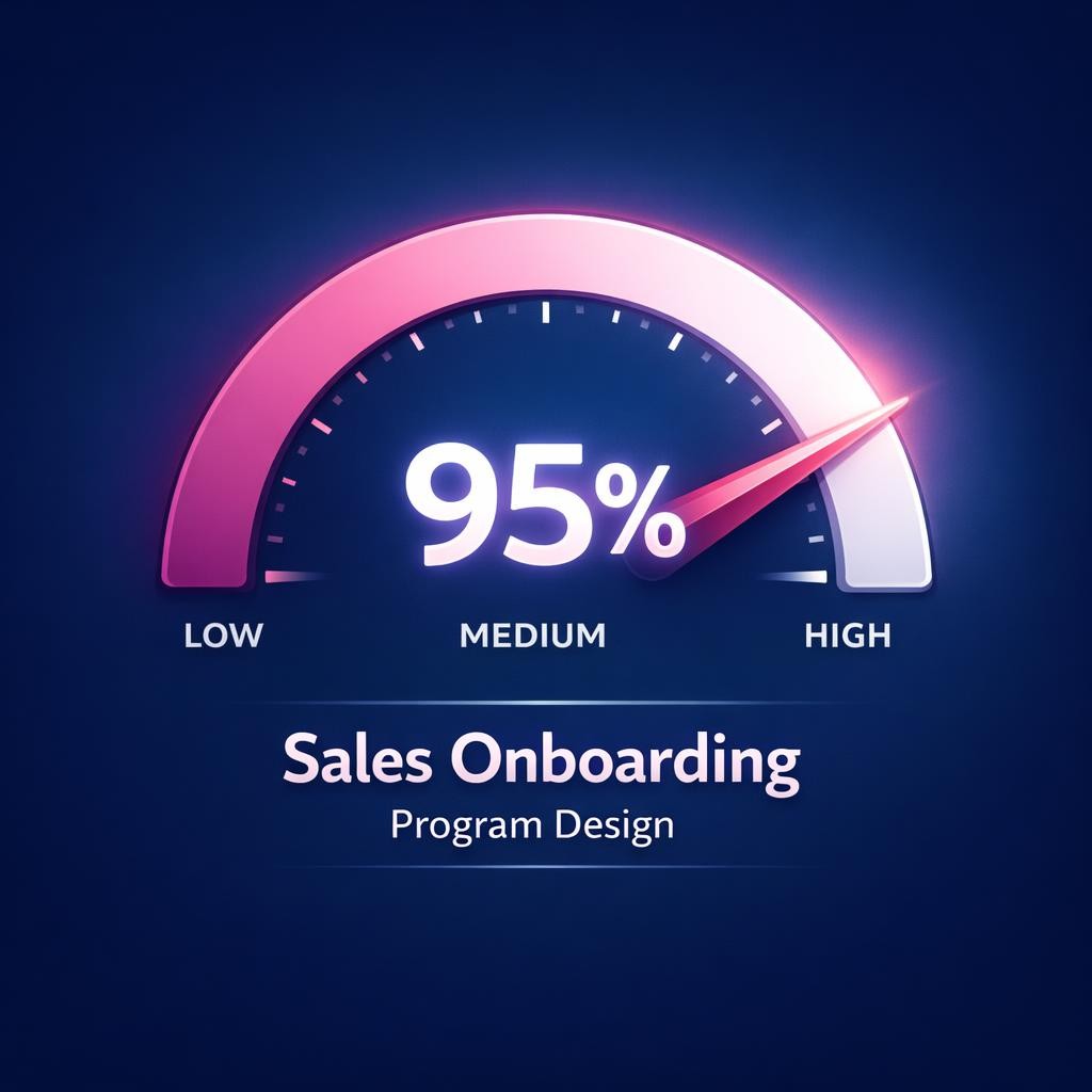 Sales Onboarding Program Design — key stats, steps and framework infographic for B2B revenue teams | Revspire