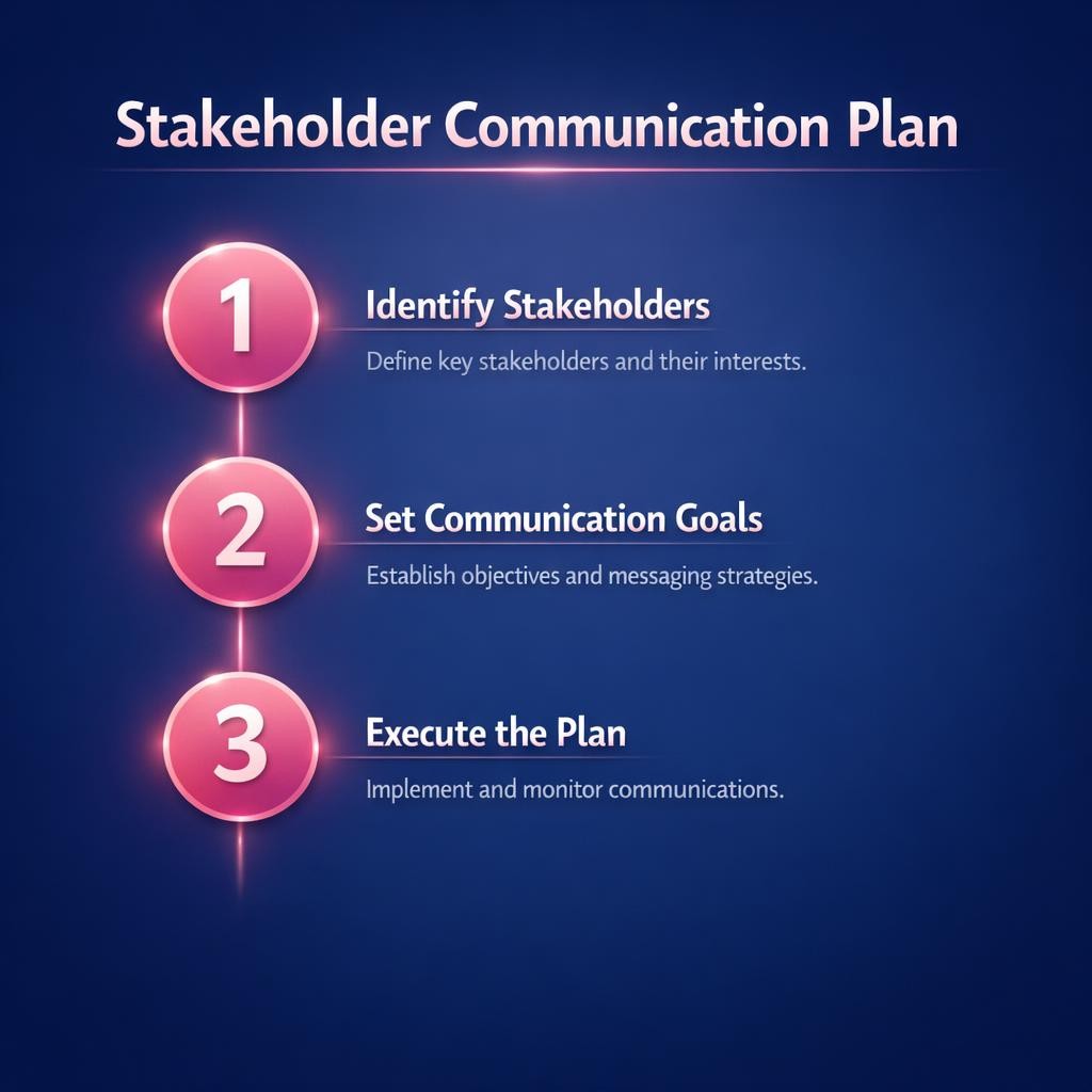 Stakeholder Communication Plan — key stats, steps and framework infographic for B2B revenue teams | Revspire