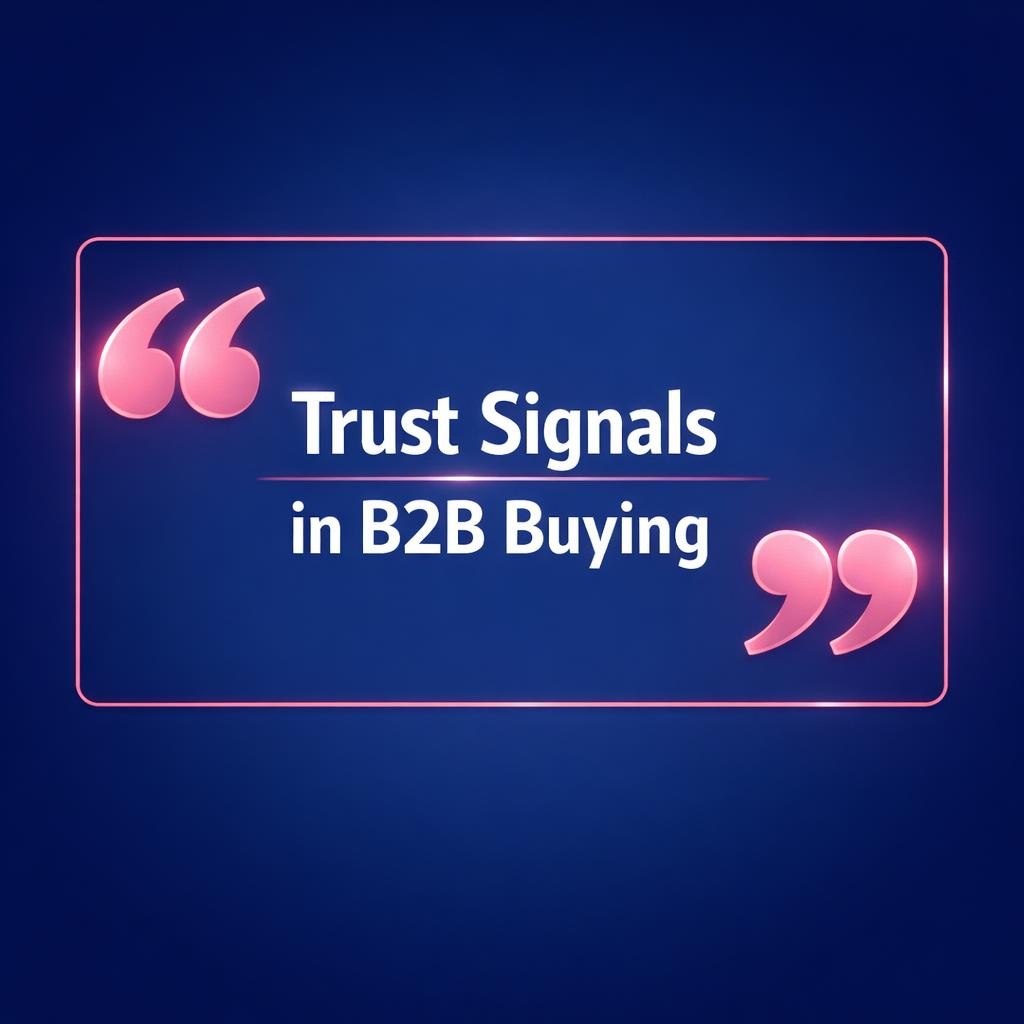 Trust Signals in B2B Buying — key stats, steps and framework infographic for B2B revenue teams | Revspire